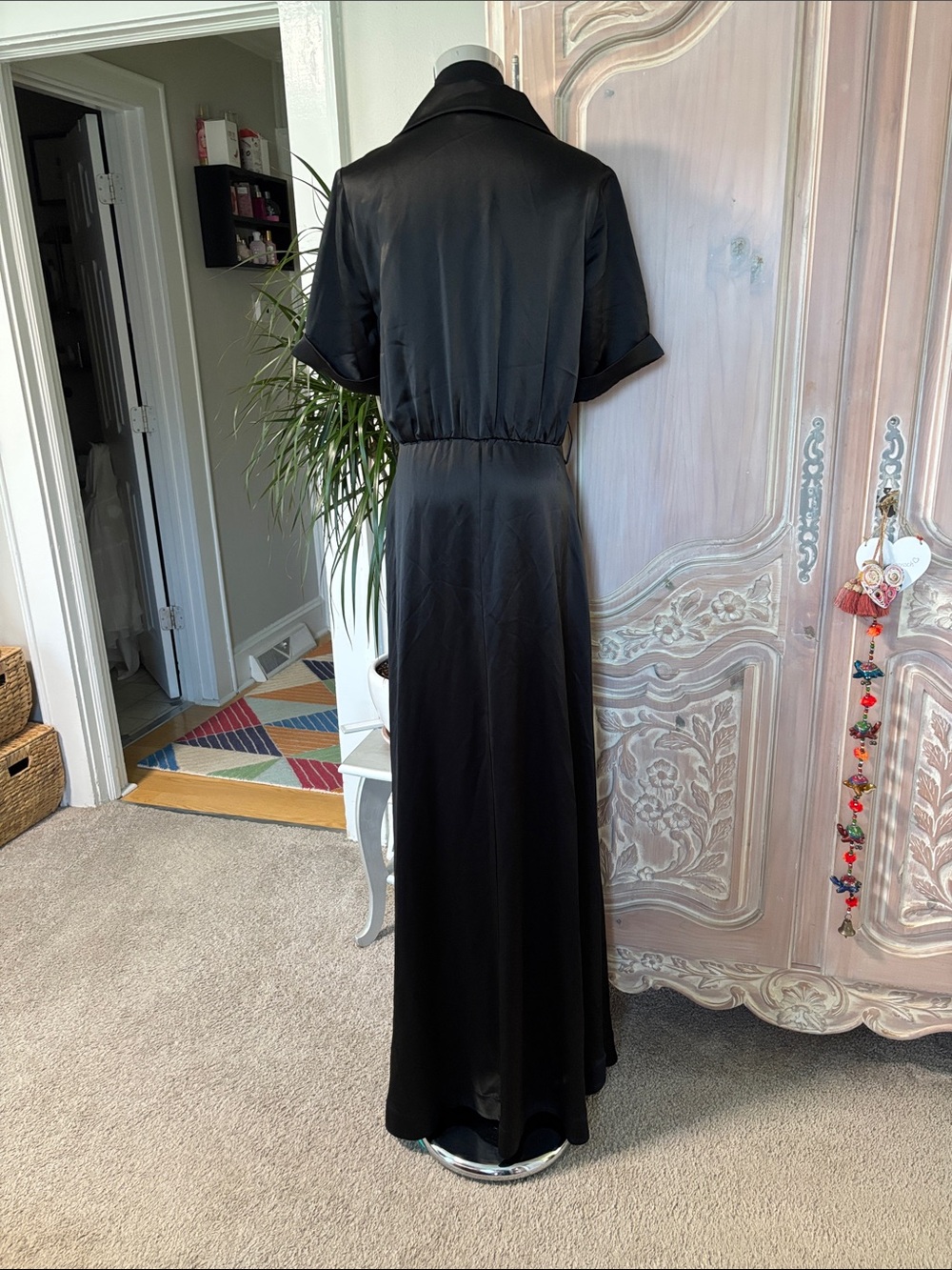 STAUD Millie Belted Satin Maxi Shirt
Dress - Picture 6 of 12
